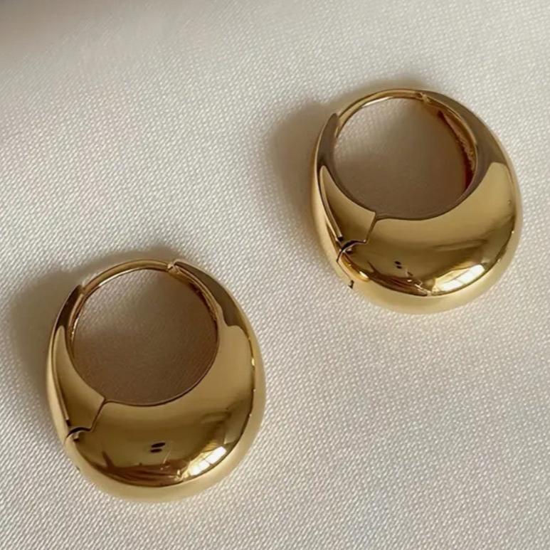 Brinco Argola Click Pequeno Dourado