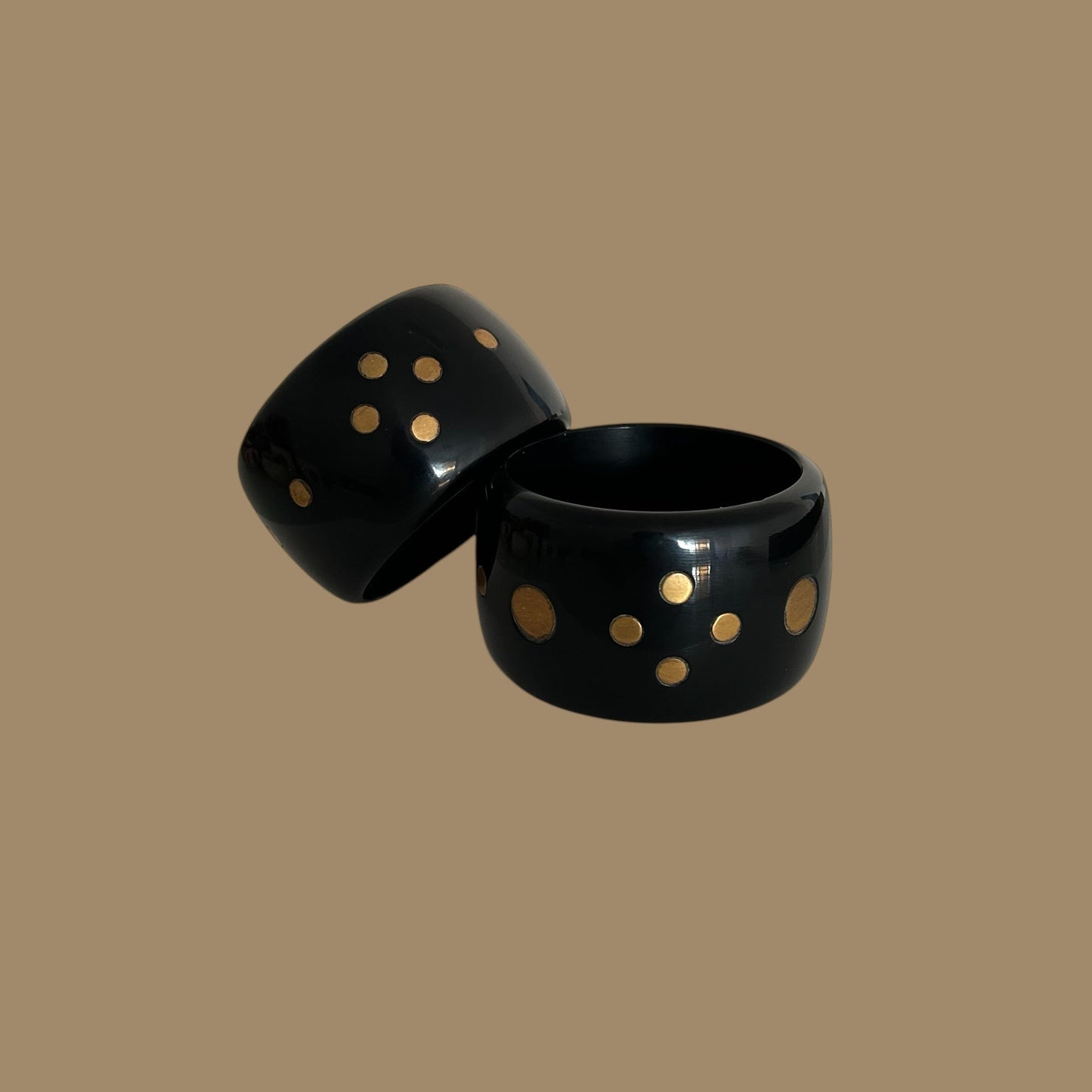 Pulseira Bracelete Resina  Indiano com Dourado